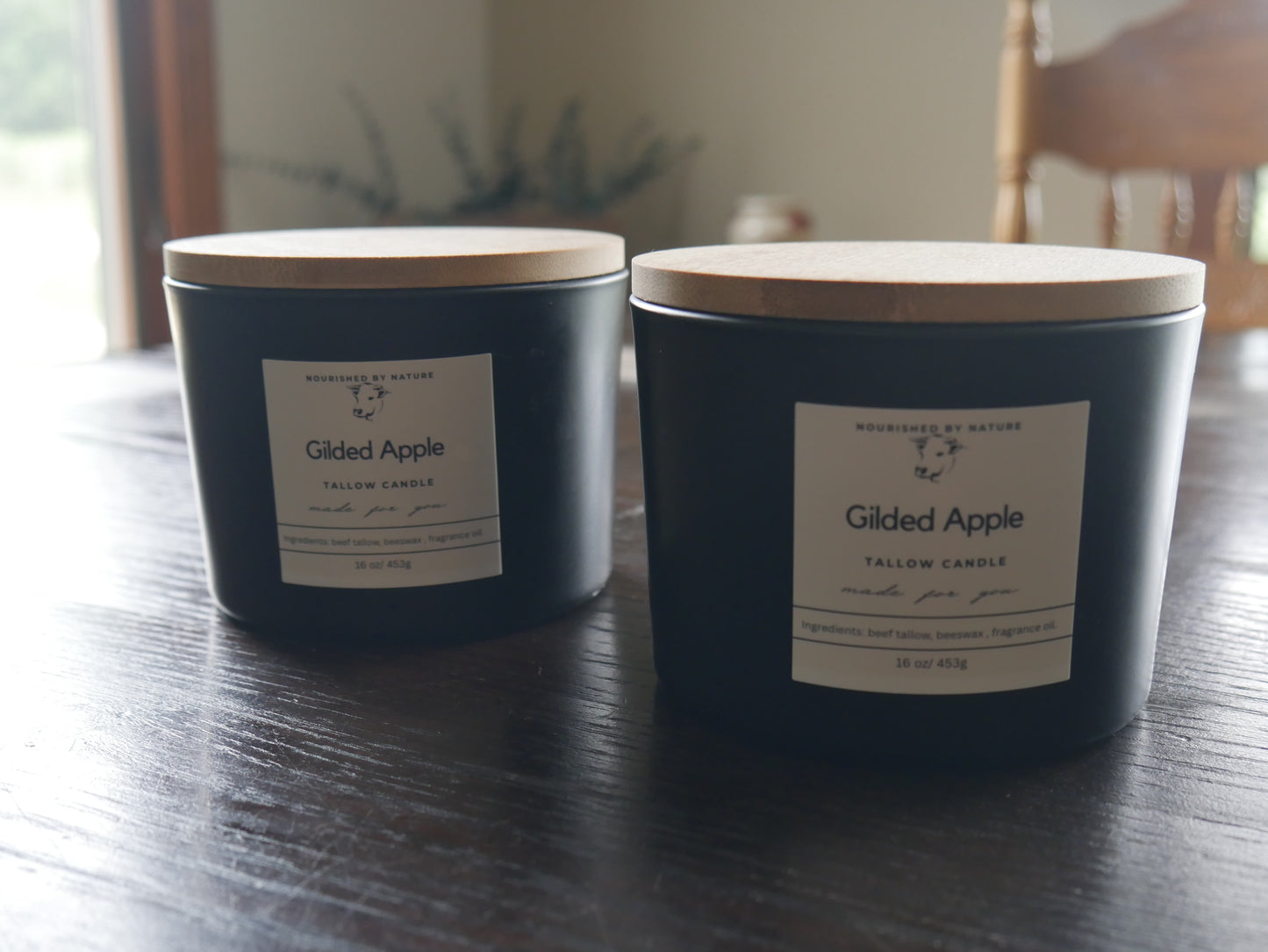 Gilded Apple Candle