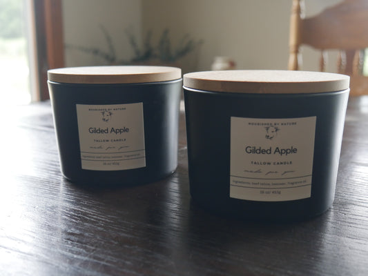 Gilded Apple Candle