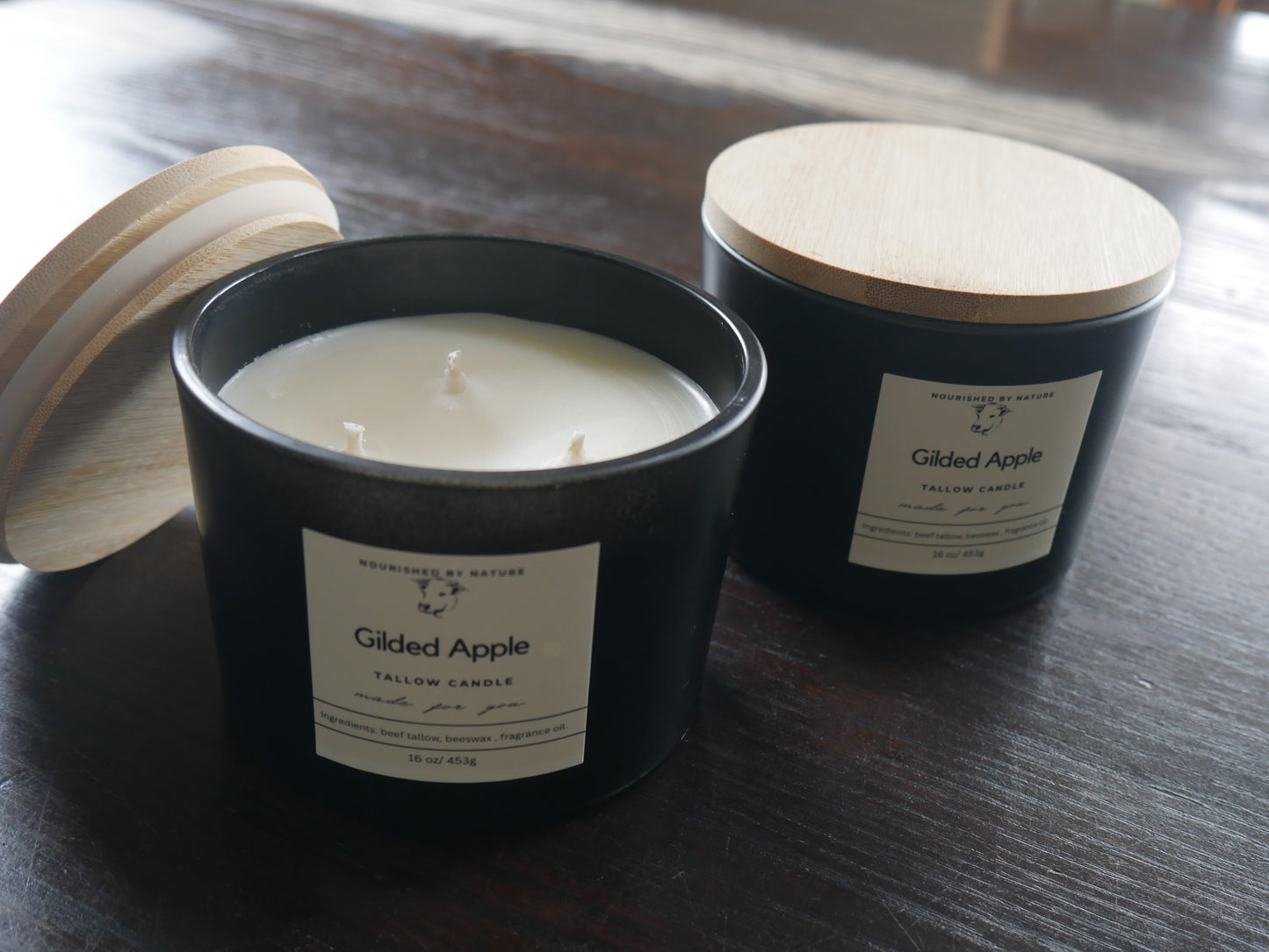 Gilded Apple Candle