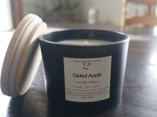 Gilded Apple Candle