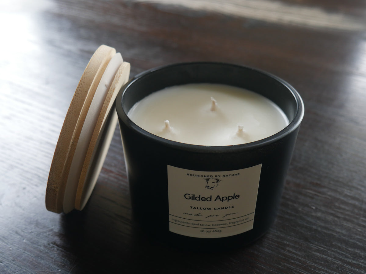 Gilded Apple Candle