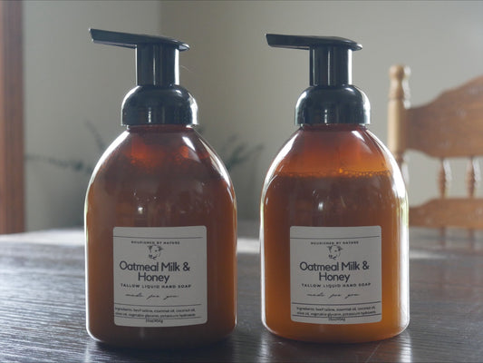 Oatmeal milk and honey foaming hand soap