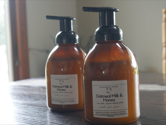 Oatmeal milk and honey foaming hand soap